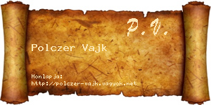 Polczer Vajk névjegykártya